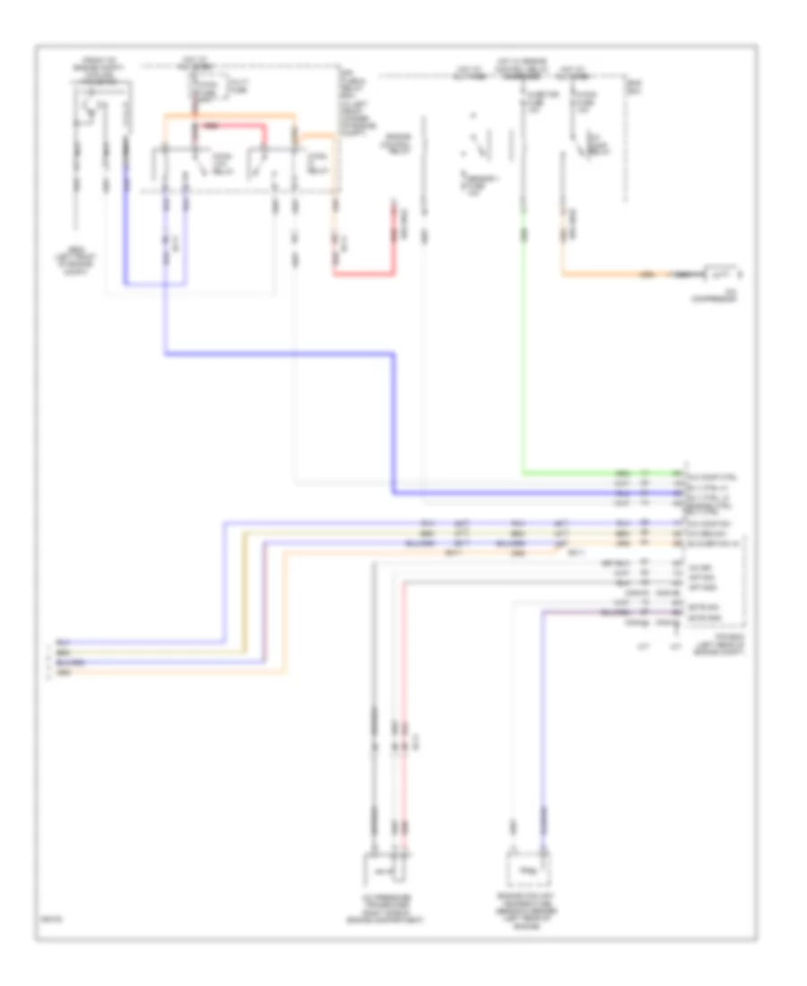 Электросхема кондиционера с ручный управлением (2 из 2) для Hyundai Elantra Limited 2012