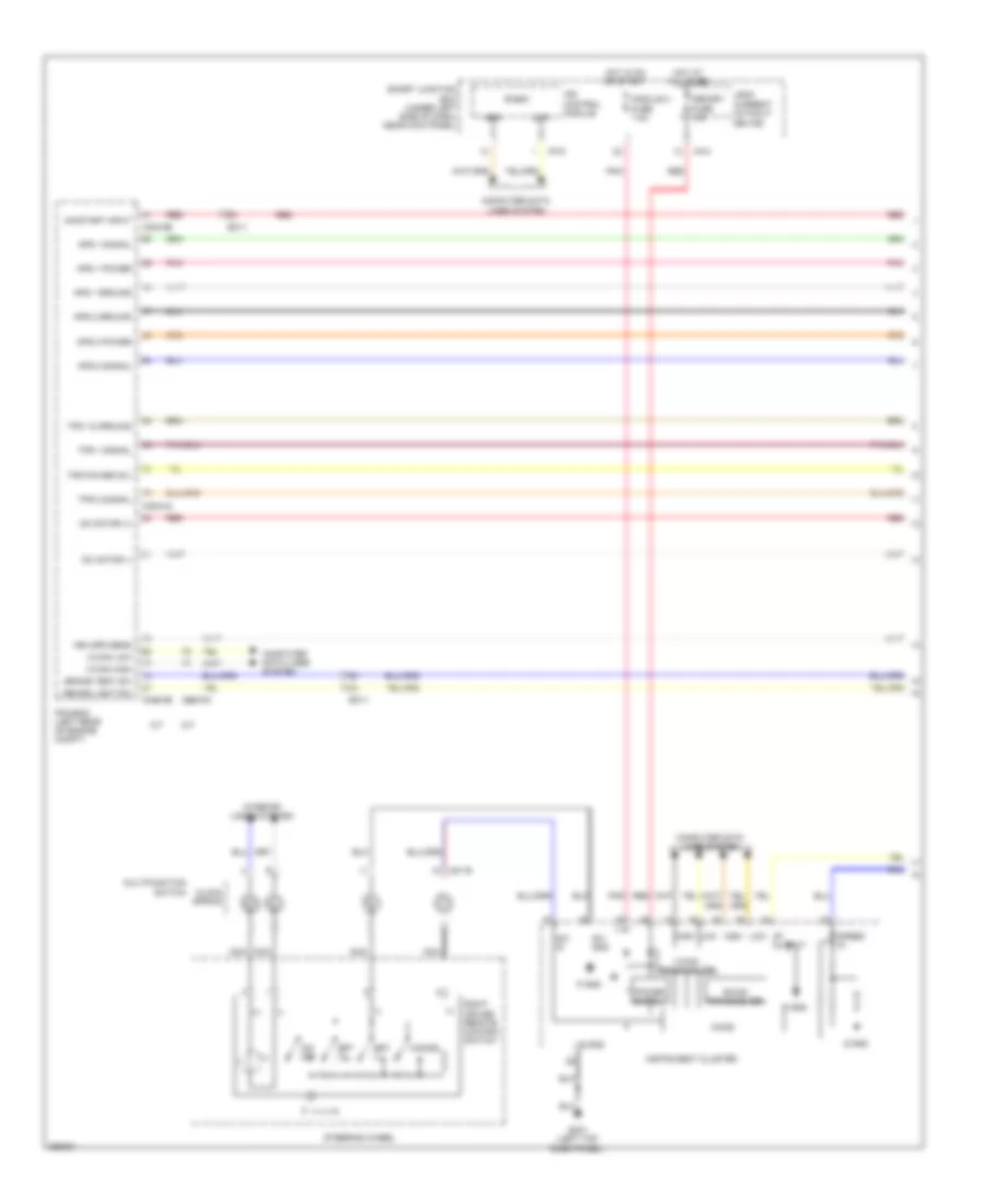 Электросхема системы круизконтроля (1 из 2) для Hyundai Elantra Limited 2012