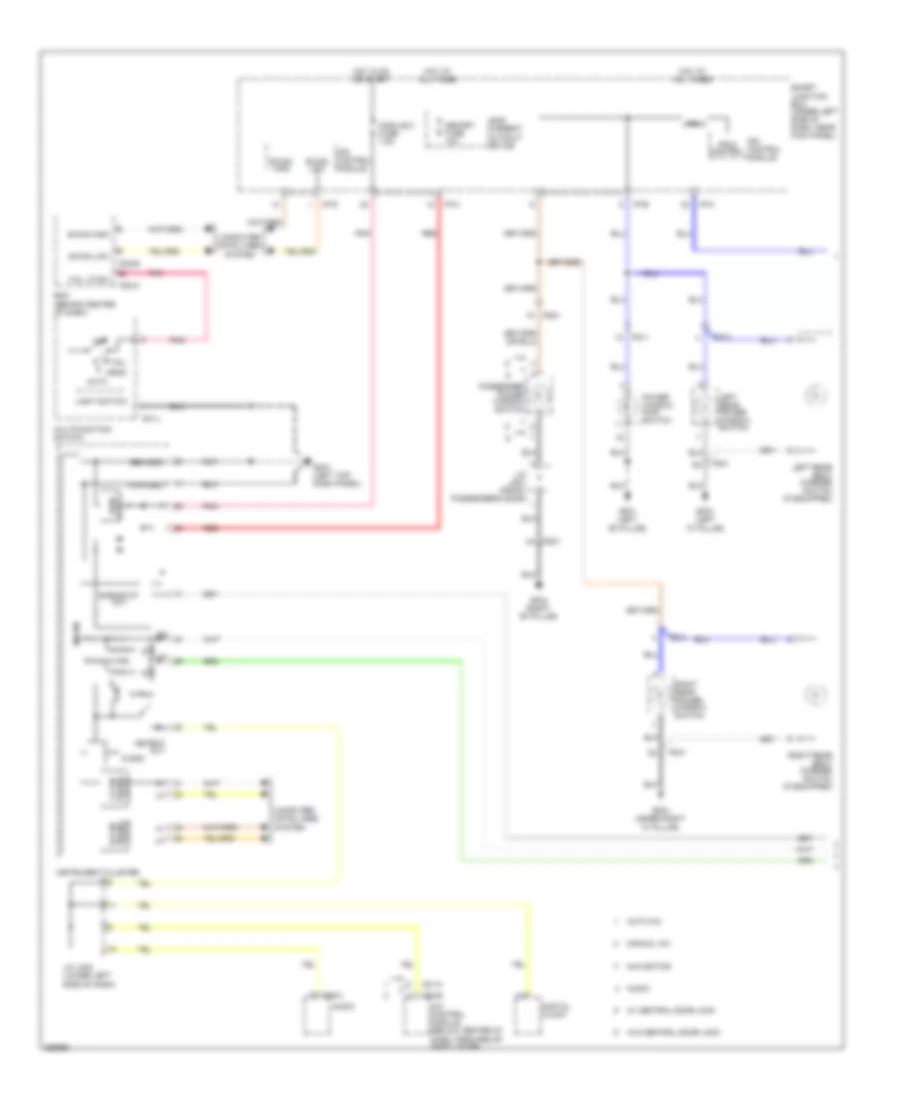 Электросхема подсветки приборов (1 из 2) для Hyundai Elantra Limited 2012