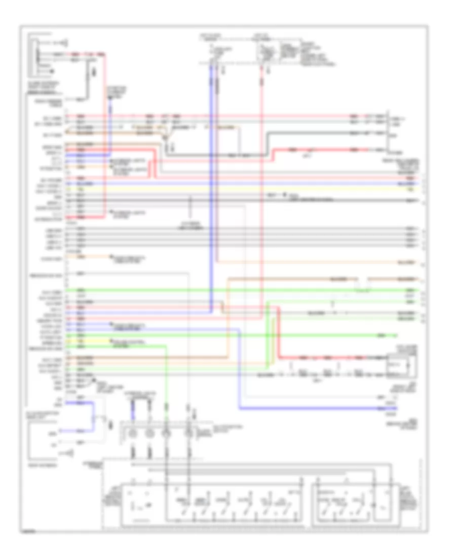 Электросхема магнитолы, С Навигация (1 из 2) для Hyundai Elantra Limited 2012