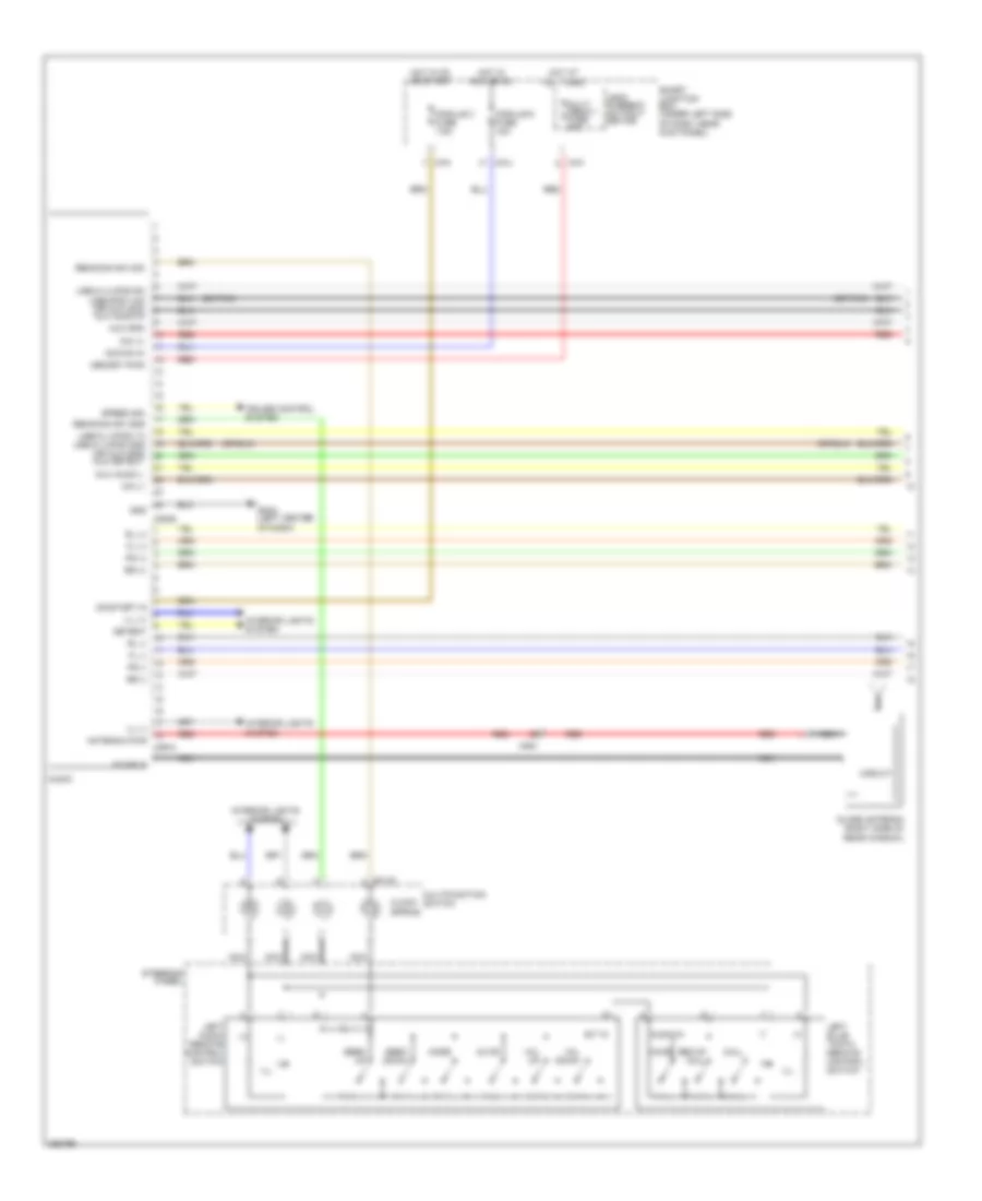 Электросхема магнитолы, без Усилитель (1 из 2) для Hyundai Elantra Limited 2012