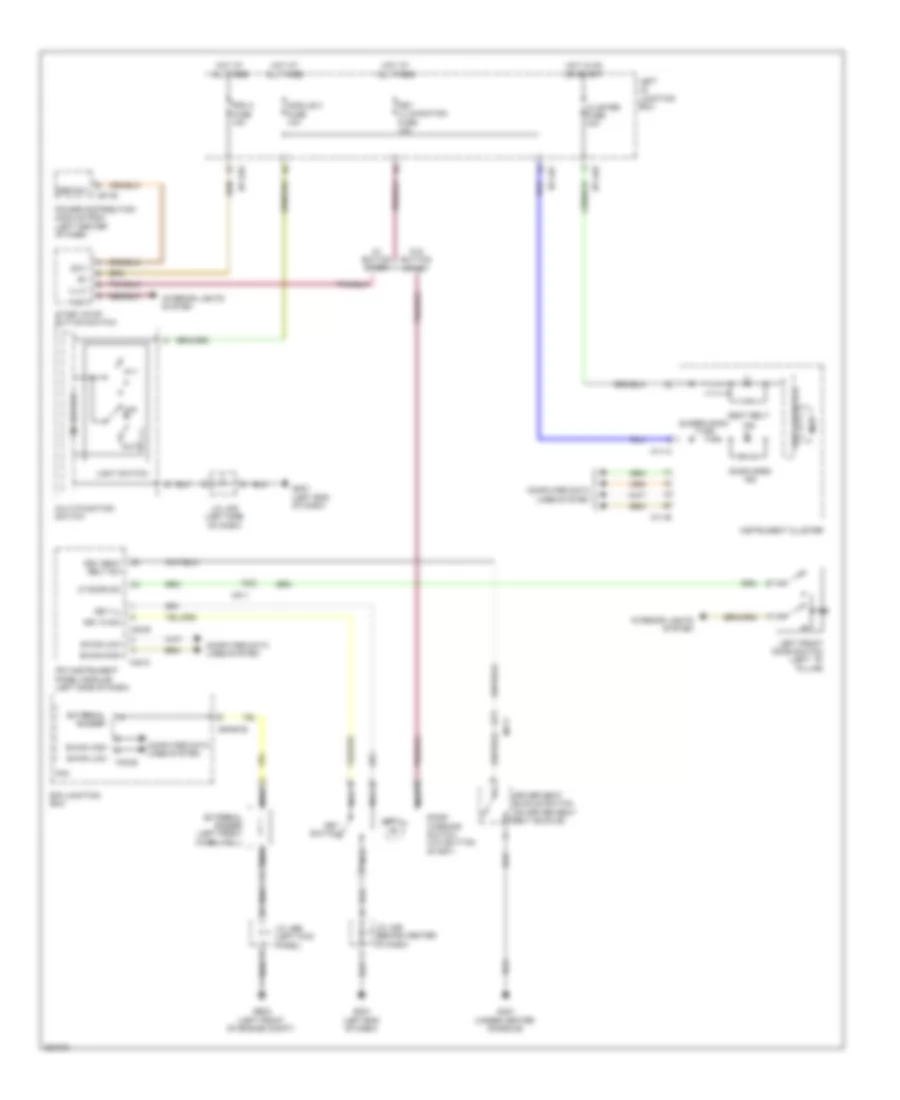 Электросхема сигнала для Hyundai Genesis 4.6 2012