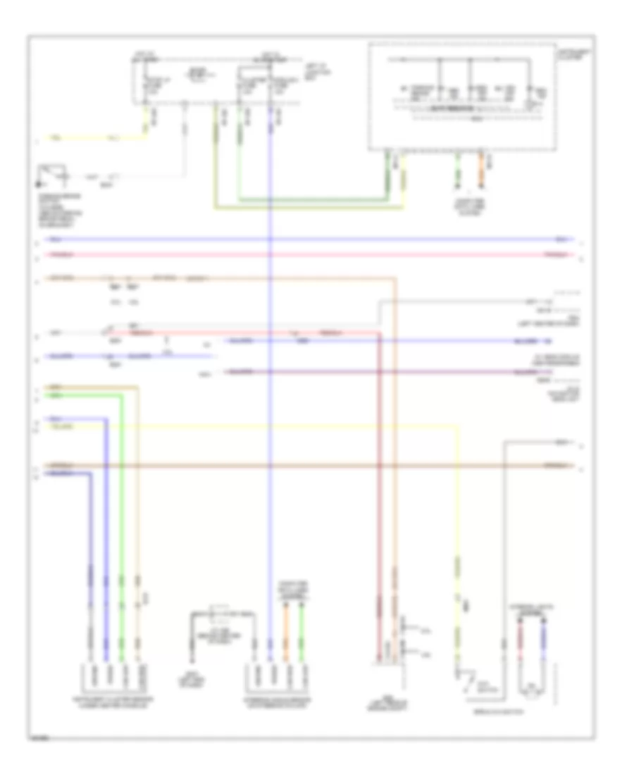 Электросхема антиблокировочной тормозной системы АБС (ABS) (2 из 3) для Hyundai Genesis 4.6 2012