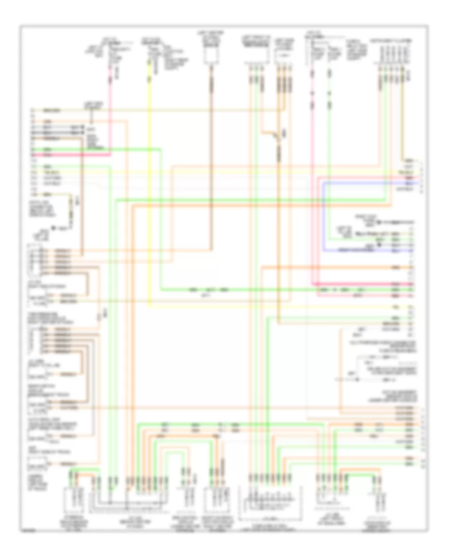 Электросхема линии передачи данных CAN (1 из 3) для Hyundai Genesis 4.6 2012