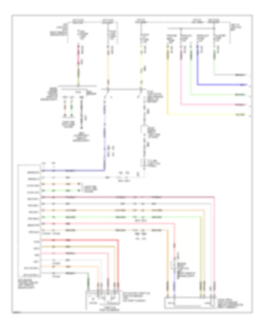 4.6L, Электросхема системы круизконтроля, С SCC (1 из 2) для Hyundai Genesis 4.6 2012