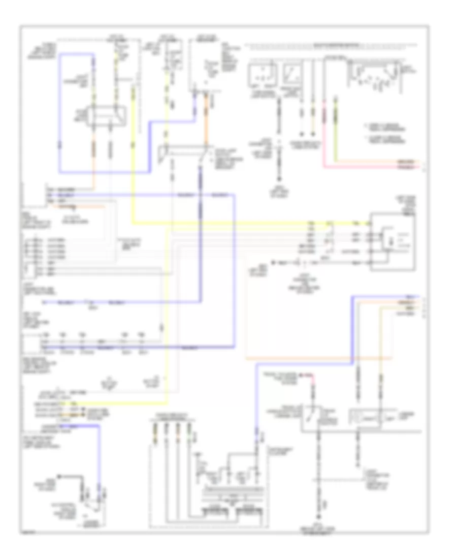 Электросхема внешнего освещения (1 из 2) для Hyundai Genesis 4.6 2012