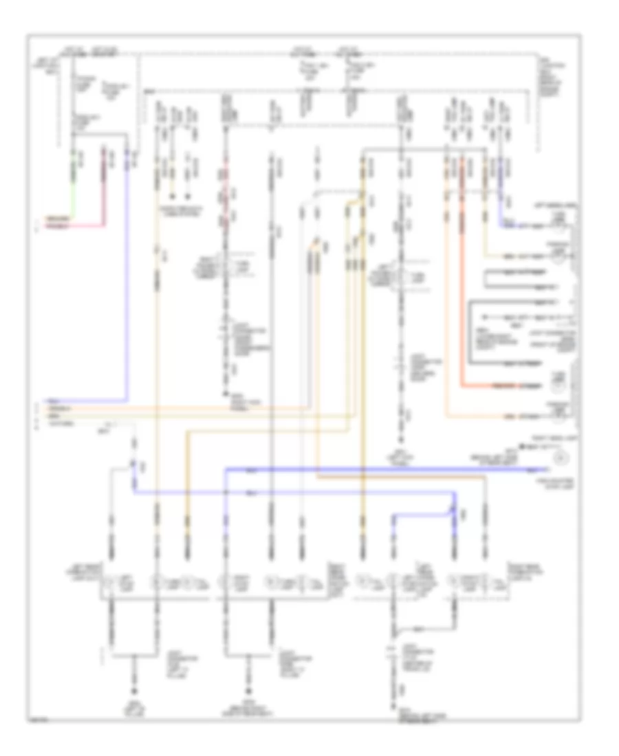 Электросхема внешнего освещения (2 из 2) для Hyundai Genesis 4.6 2012