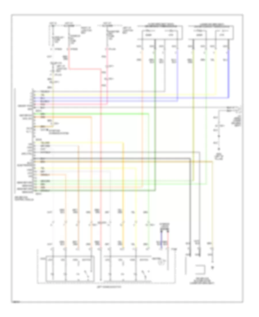 Электросхема климат контроля сидений для Hyundai Genesis 4.6 2012