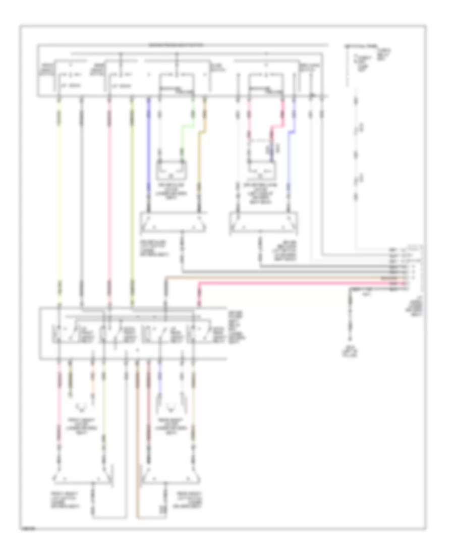 Электросхема привода водительского сиденья для Hyundai Genesis 4.6 2012