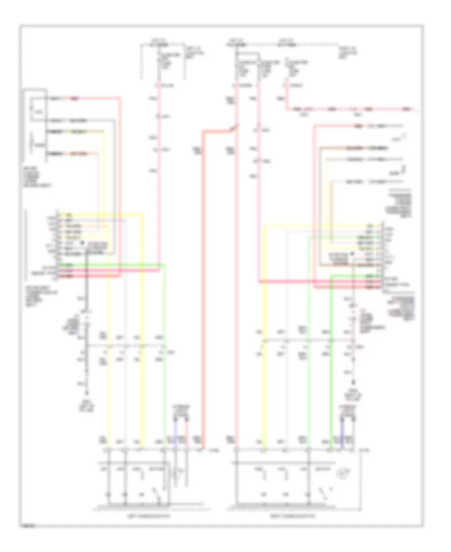 Электросхема подогрева сидений (1 из 2) для Hyundai Genesis 4.6 2012