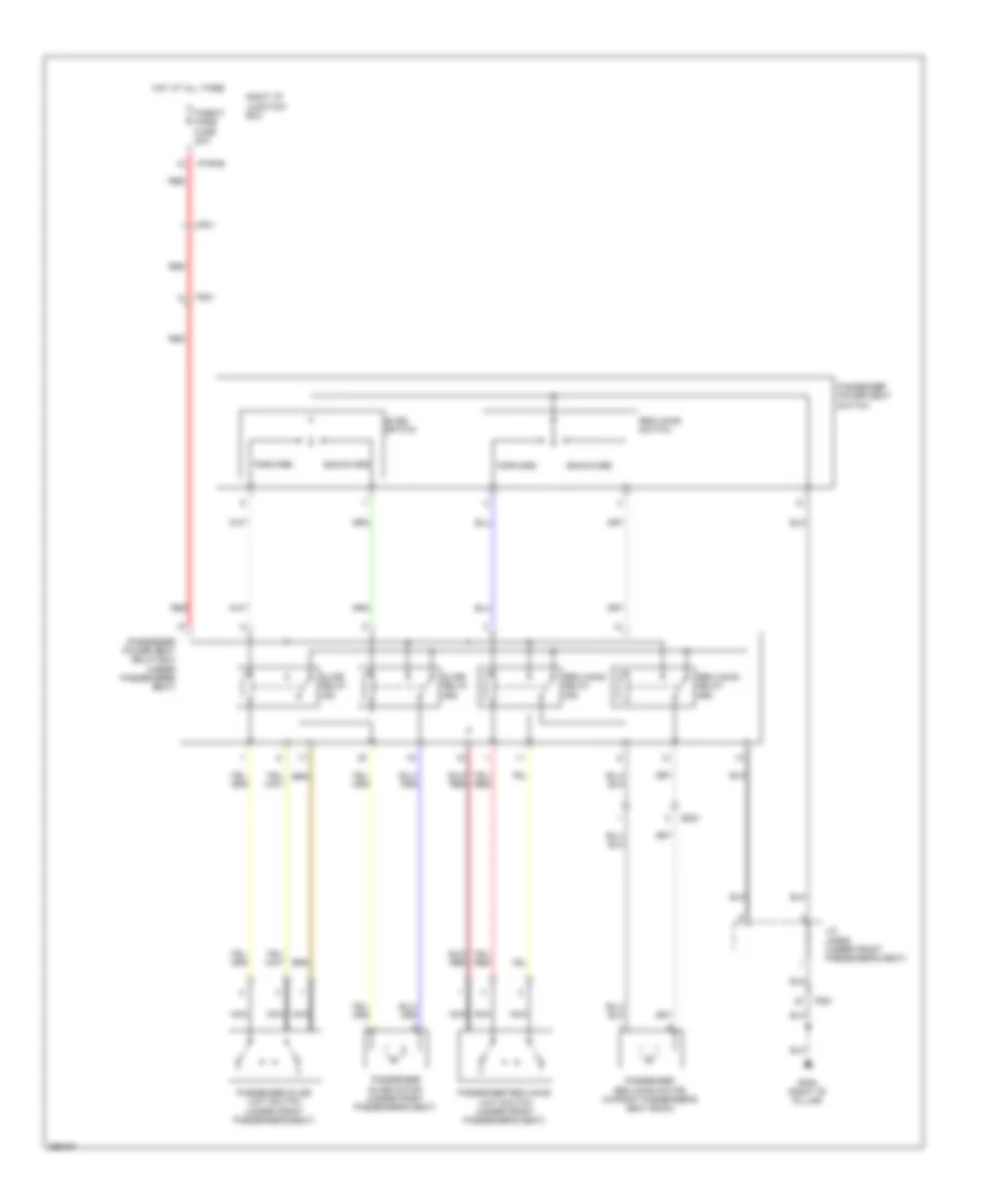 Электросхема привода пассажирского сиденья для Hyundai Genesis 4.6 2012