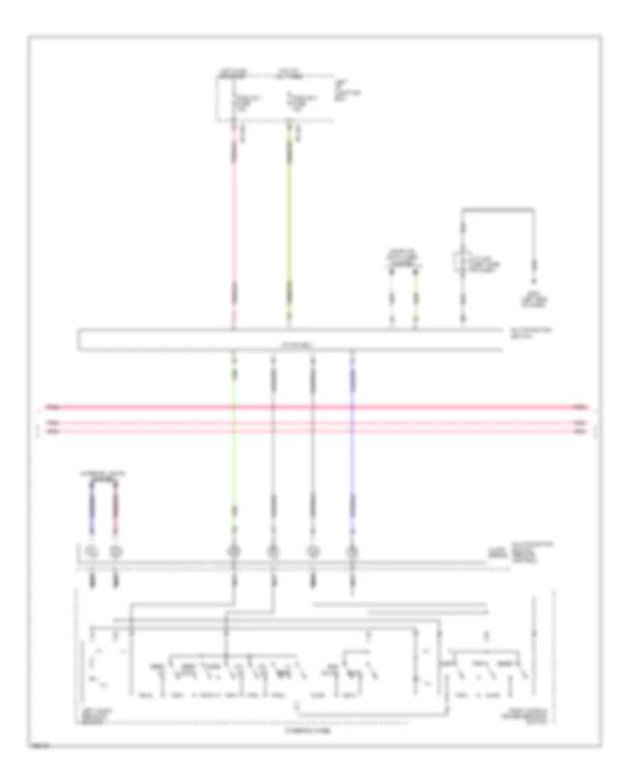 Электросхема информационной мультимедии водителя (3 из 4) для Hyundai Genesis 4.6 2012