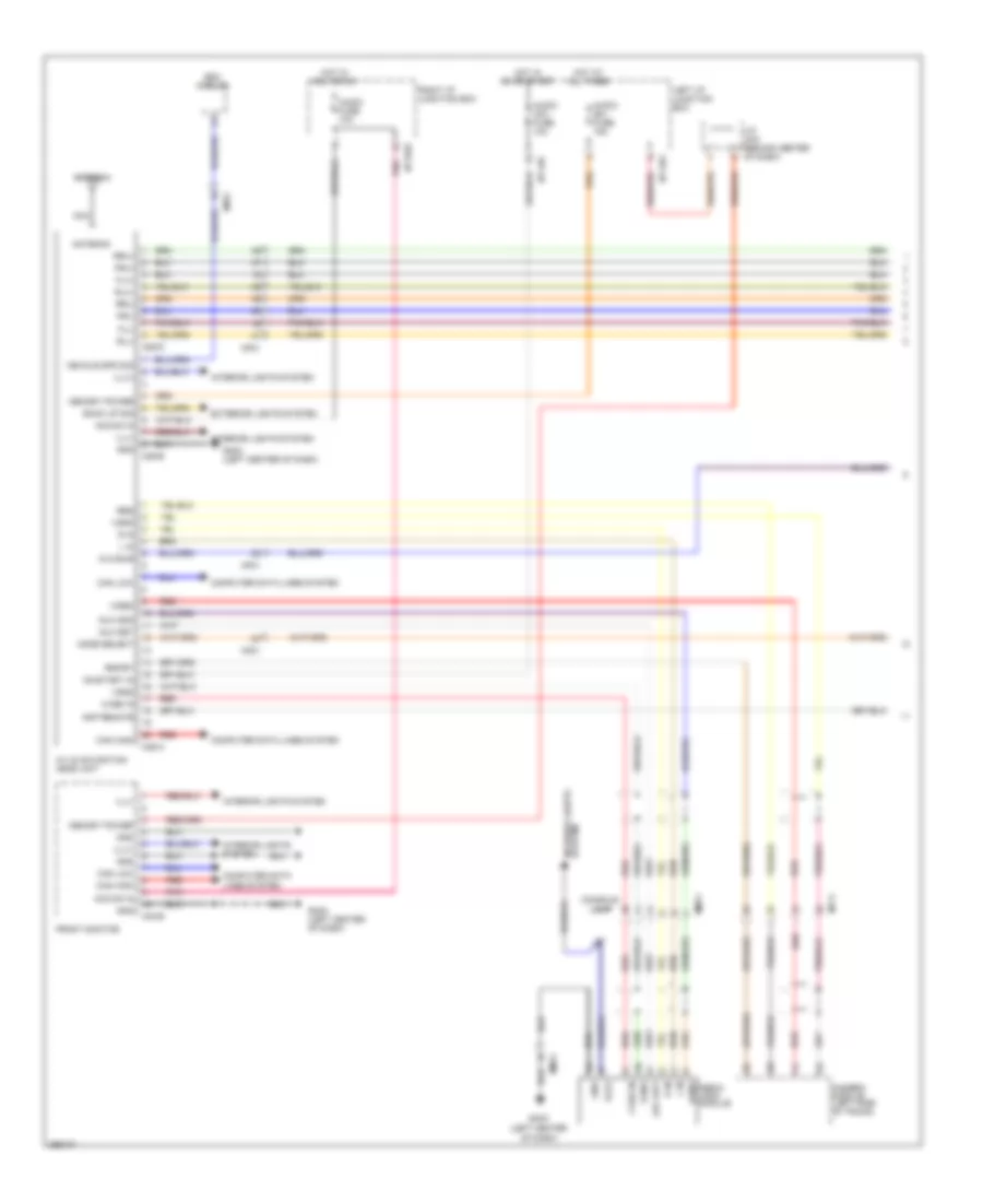 Radio Wiring Diagram, withNavigation & withУсилитель JBL (1 из 3) для Hyundai Genesis 4.6 2012