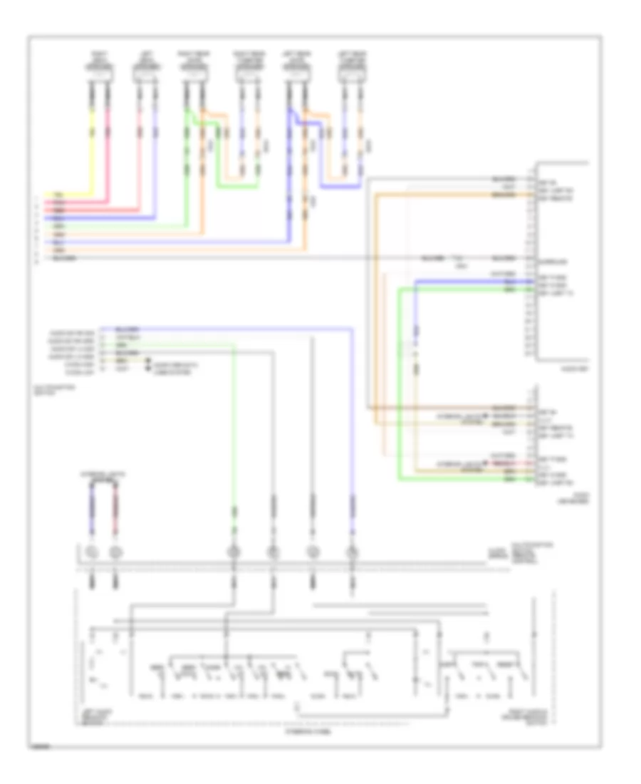 Radio Wiring Diagram, without Navigation & withУсилитель JBL (3 из 3) для Hyundai Genesis 4.6 2012