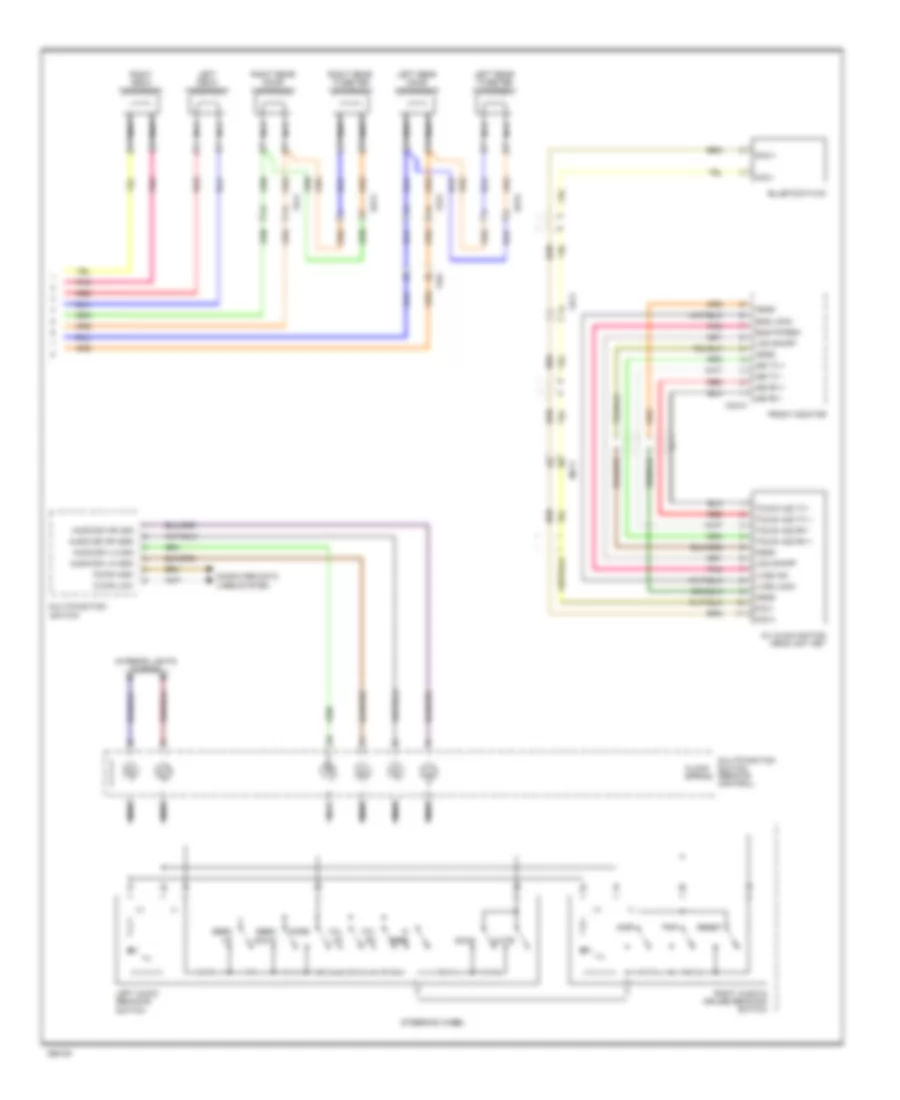 Radio Wiring Diagram, withNavigation & withУсилитель JBL (3 из 3) для Hyundai Genesis 5.0 R-Spec 2012