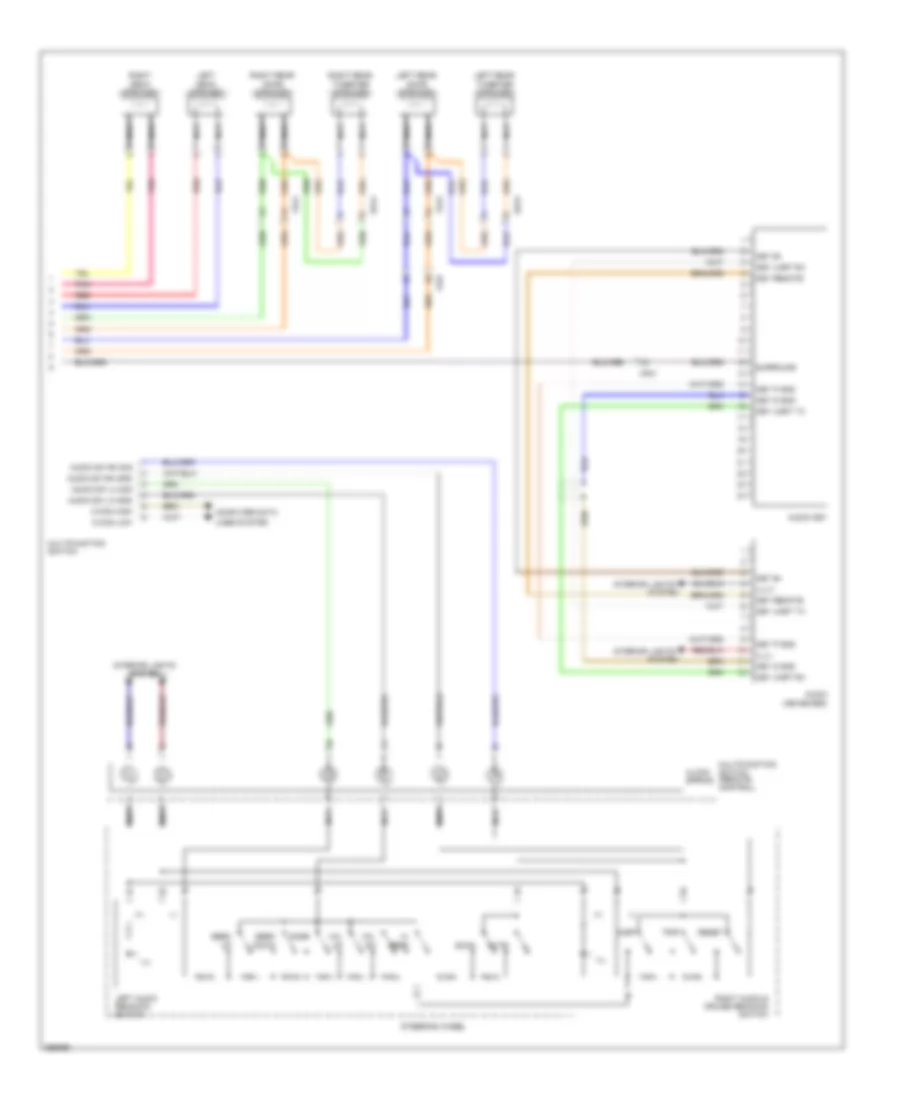 Radio Wiring Diagram, without Navigation & withУсилитель JBL (3 из 3) для Hyundai Genesis 5.0 R-Spec 2012