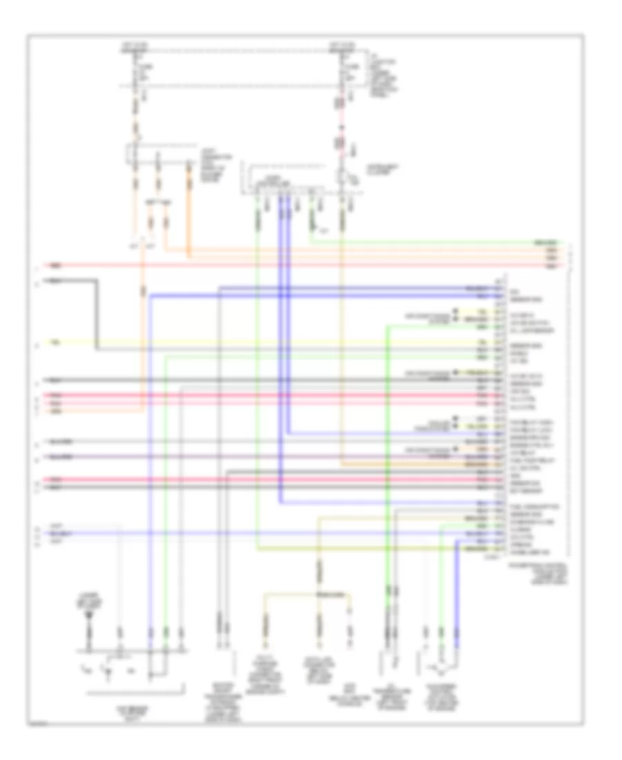 2.0L, Электросхема системы управления двигателя (3 из 4) для Hyundai Tucson GLS 2006
