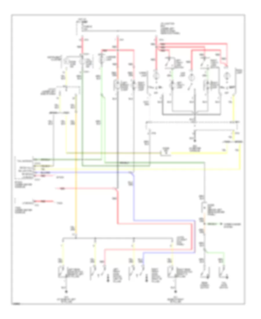 Электросхема подсветки для Hyundai Tucson GLS 2006