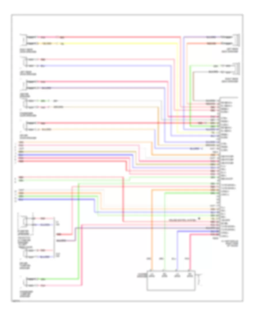 Radio Wiring Diagram, withNavigation & withУсилитель AV (2 из 2) для Hyundai Azera GLS 2010
