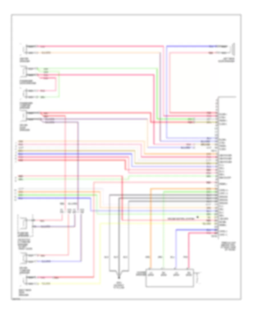 Radio Wiring Diagram, withNavigation & withУсилитель JBL (2 из 2) для Hyundai Azera GLS 2010