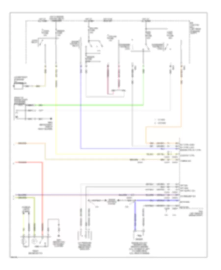 Электросхема кондиционера с ручный управлением (2 из 2) для Hyundai Santa Fe GLS 2012