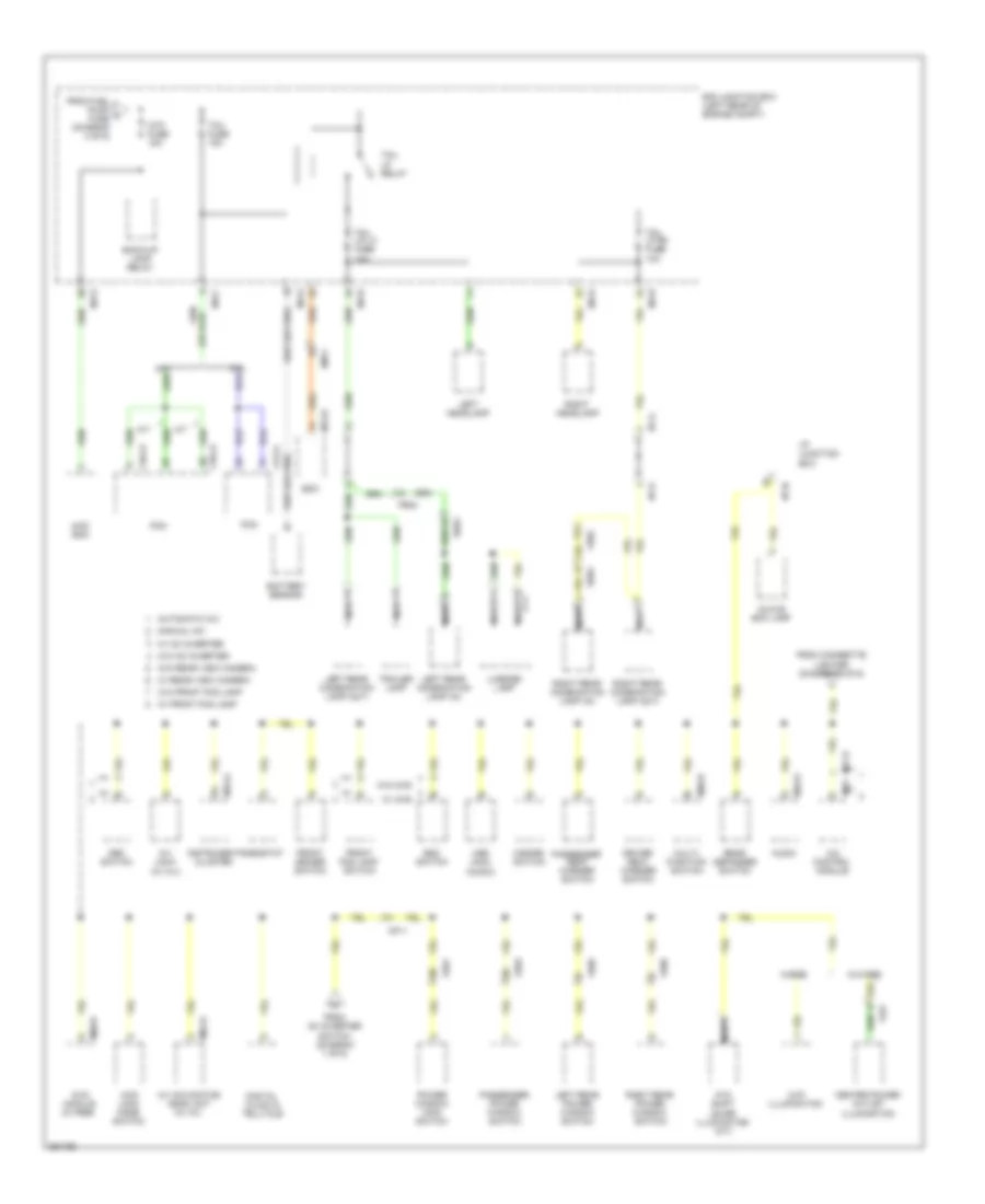 Электросхема блока предохранителей и реле (5 из 6) для Hyundai Santa Fe GLS 2012