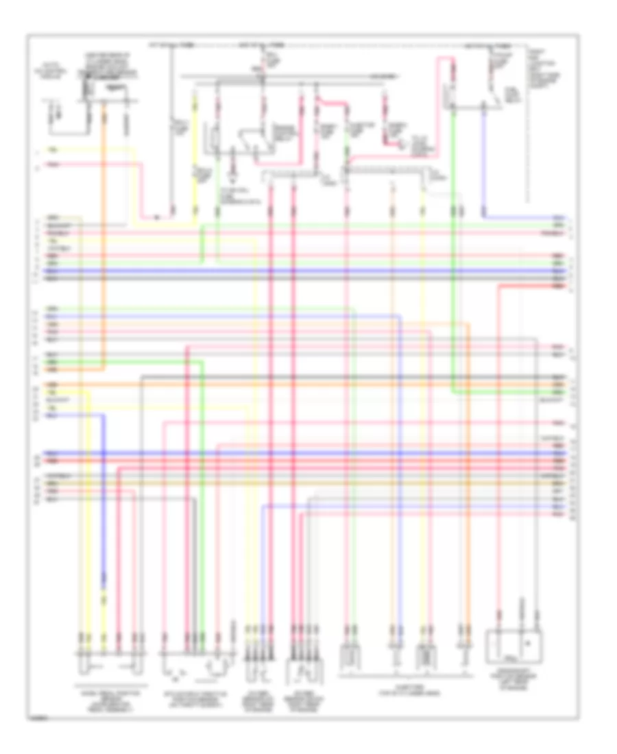 2.0L, Электросхема системы управления двигателя (2 из 5) для Hyundai Genesis Coupe 2.0T 2010