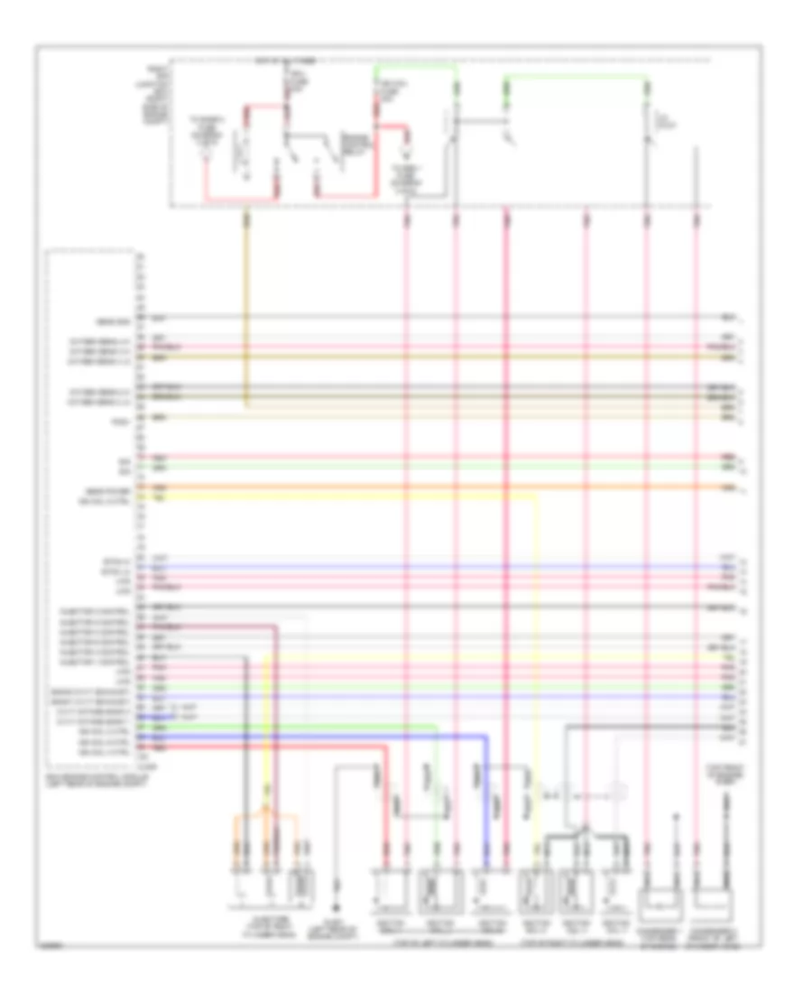 3.8L, Электросхема системы управления двигателя (1 из 6) для Hyundai Genesis Coupe 2.0T 2010