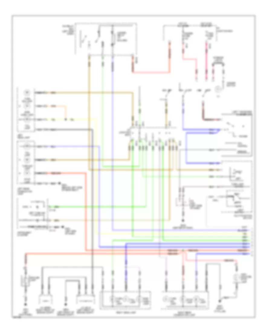 Электросхема внешнего освещения (1 из 2) для Hyundai Genesis Coupe 2.0T 2010
