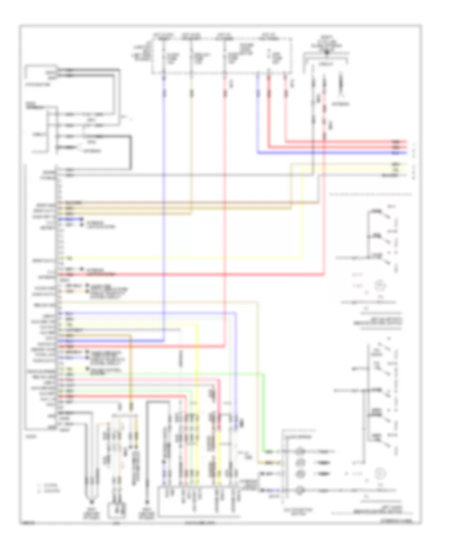 Radio Wiring Diagram, Except Hybrid without Navigation & withУсилитель JBL (1 из 2) для Hyundai Sonata SE 2012