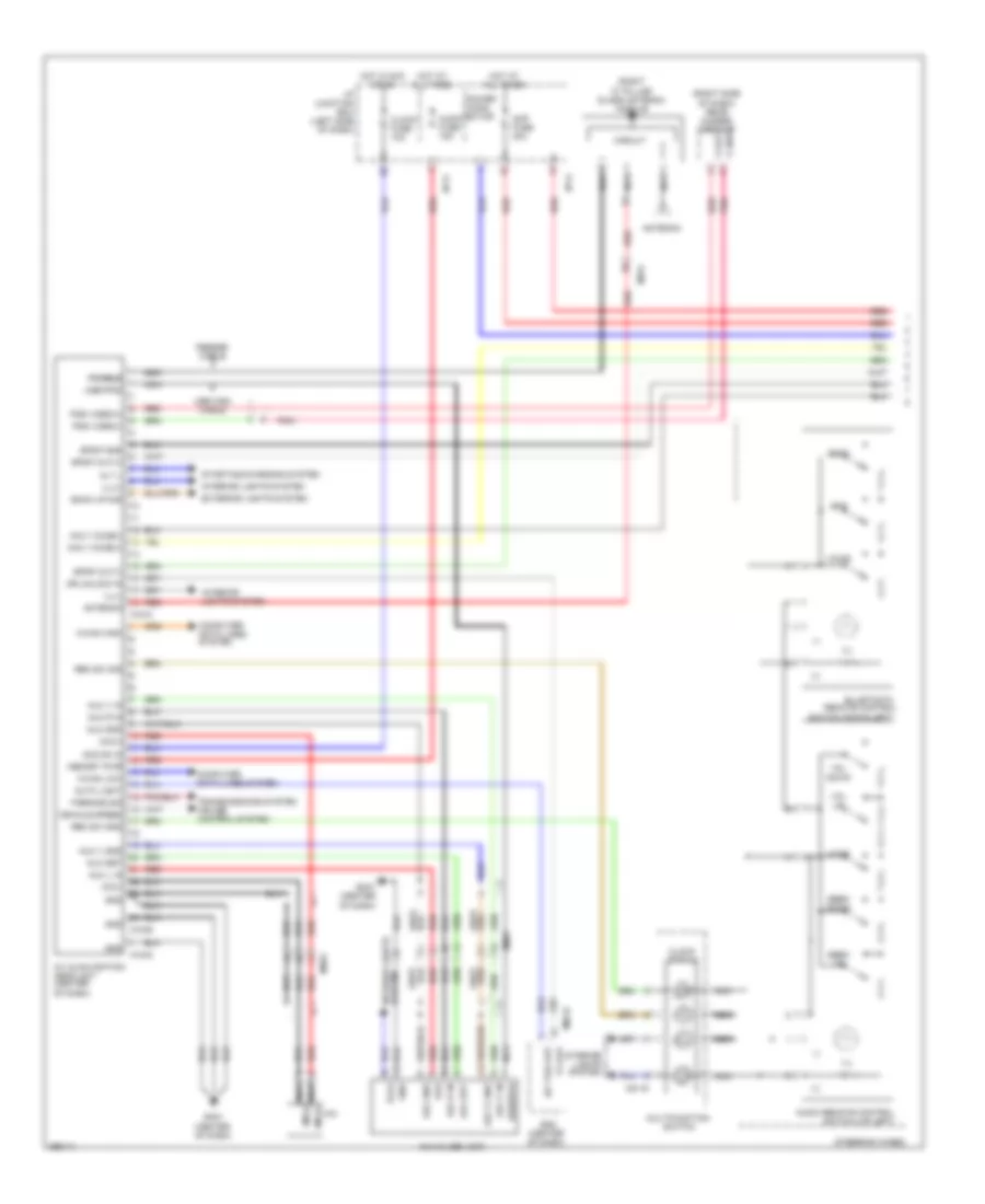 Radio Wiring Diagram, Hybrid withNavigation & withУсилитель JBL (1 из 2) для Hyundai Sonata SE 2012
