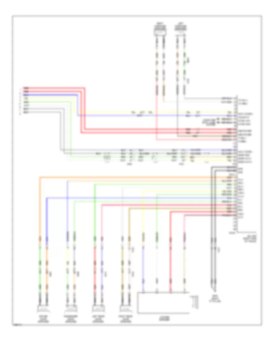 Radio Wiring Diagram, Hybrid withNavigation & withУсилитель JBL (2 из 2) для Hyundai Sonata SE 2012