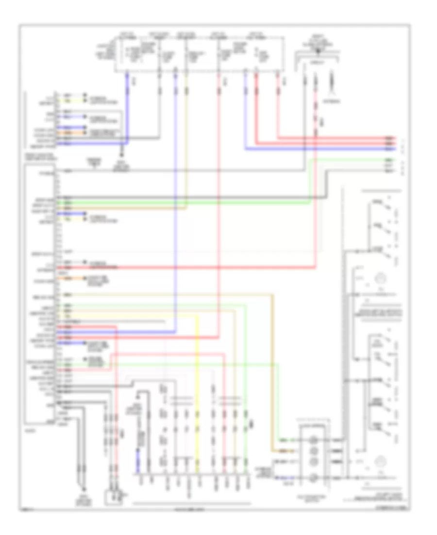 Radio Wiring Diagram, Hybrid without Navigation & withУсилитель JBL (1 из 2) для Hyundai Sonata SE 2012