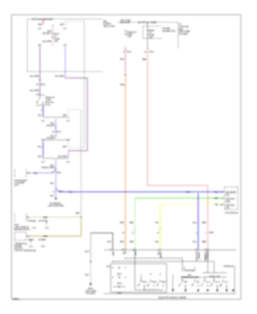 Electrochromic Mirror Wiring Diagram, Except Hybrid withTMU & Home Link для Hyundai Sonata SE 2012