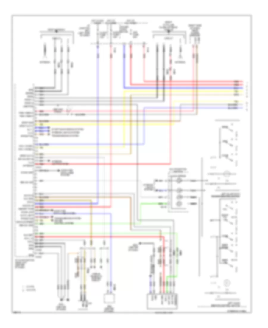 Radio Wiring Diagram, Except Hybrid withNavigation & withУсилитель JBL (1 из 2) для Hyundai Sonata SE 2012