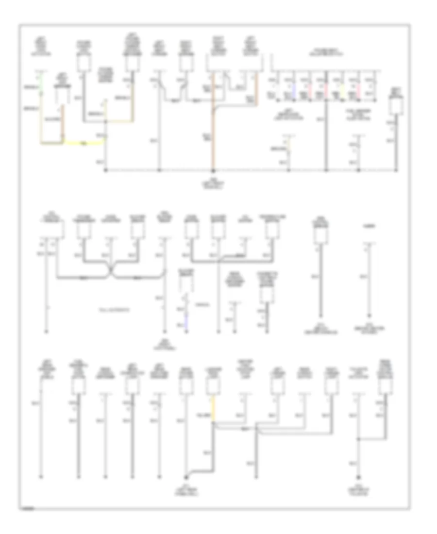 Электросхема подключение массы заземления (3 из 3) для Hyundai Santa Fe LX 2002