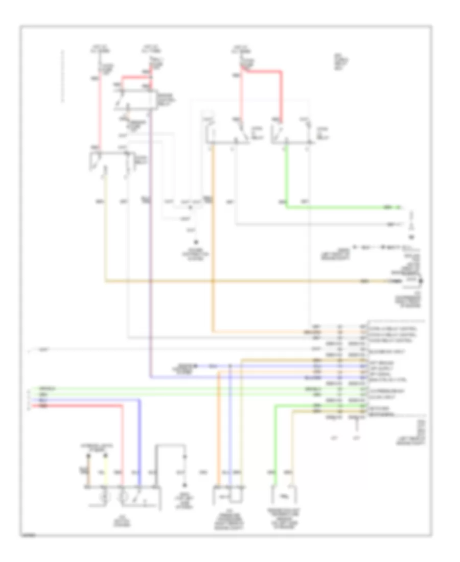 Электросхема кондиционера с ручный управлением (2 из 2) для Hyundai Accent GS 2013