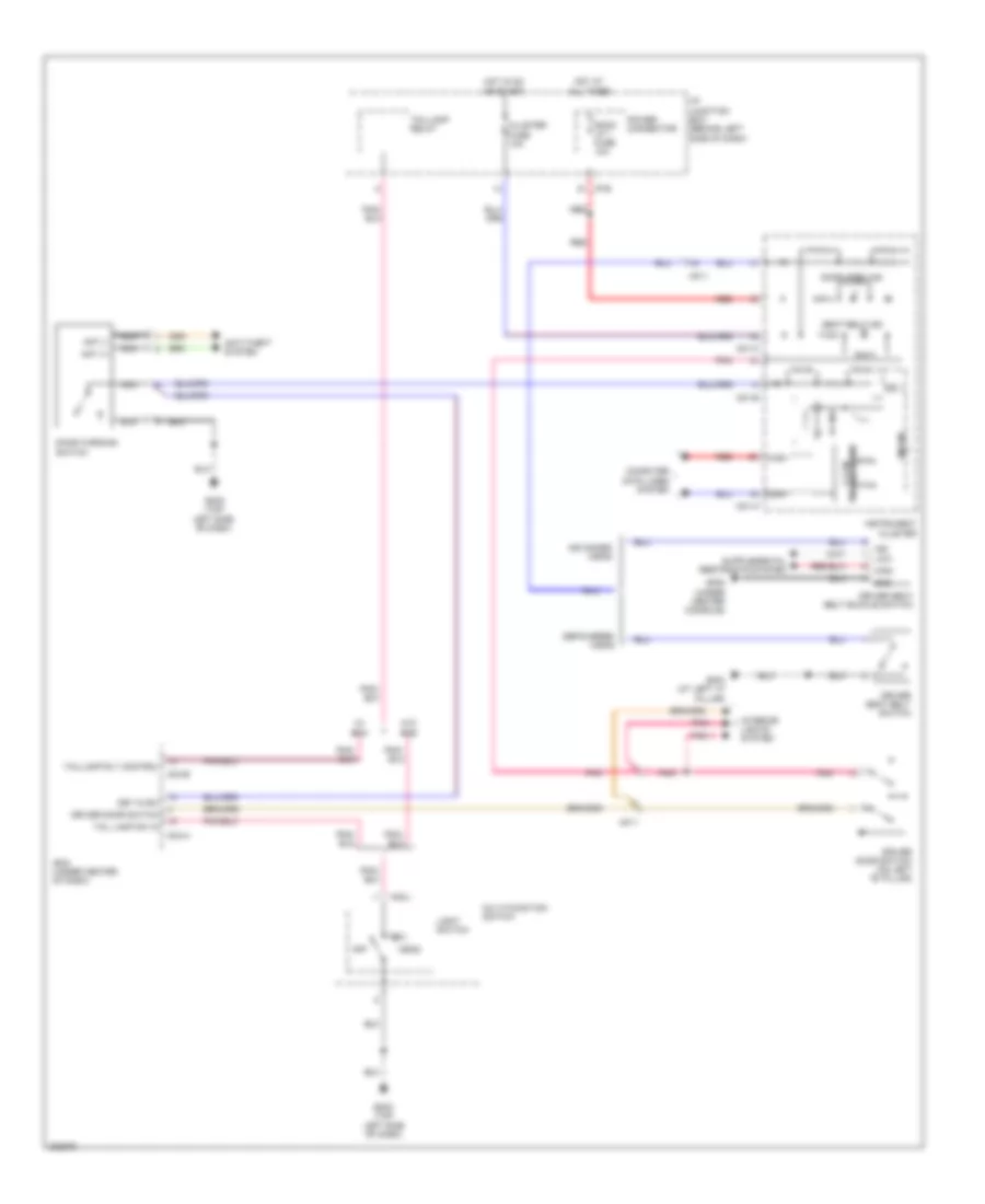 Электросхема сигнала для Hyundai Accent GS 2013