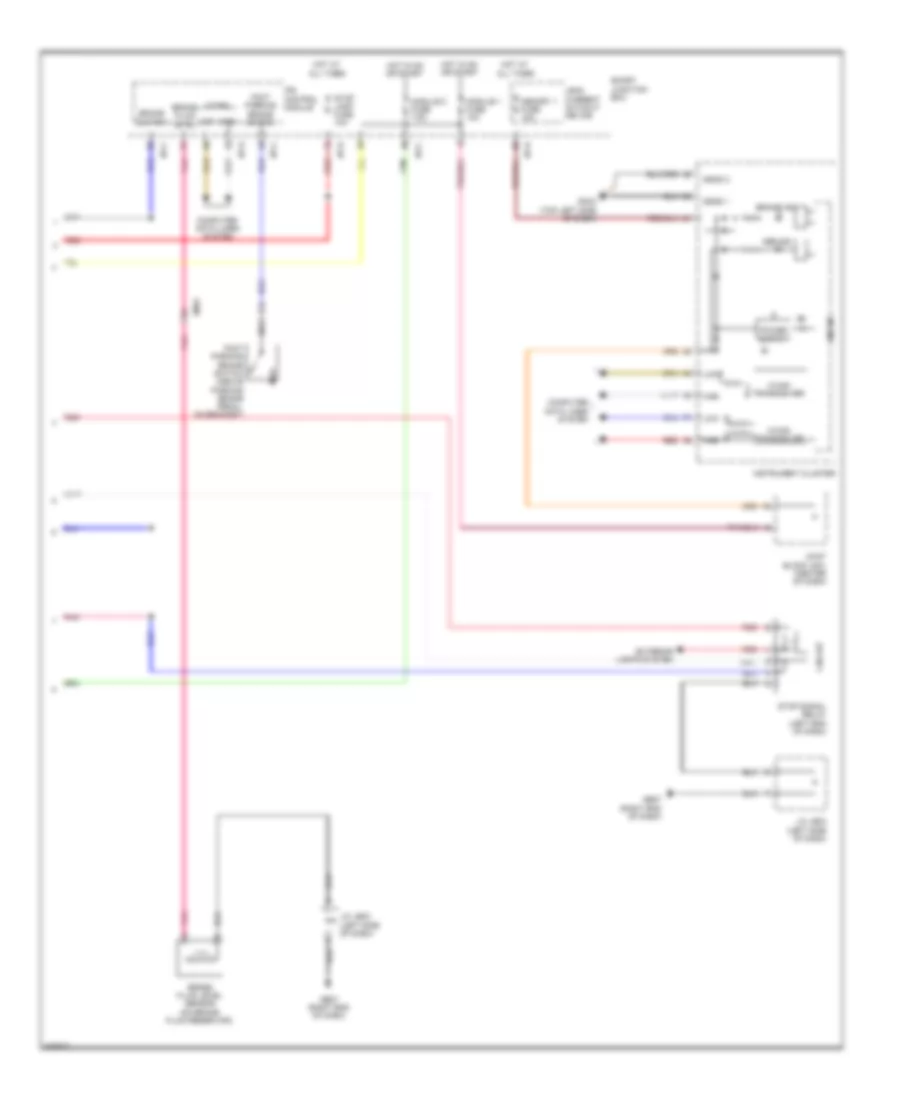 Электросхема антиблокировочной тормозной системы АБС (ABS), без ESC (2 из 2) для Hyundai Azera 2013