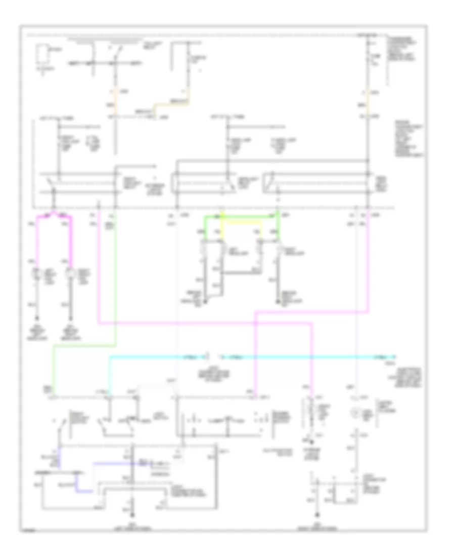 Электросхема фар, без DRL для Hyundai XG350 2002