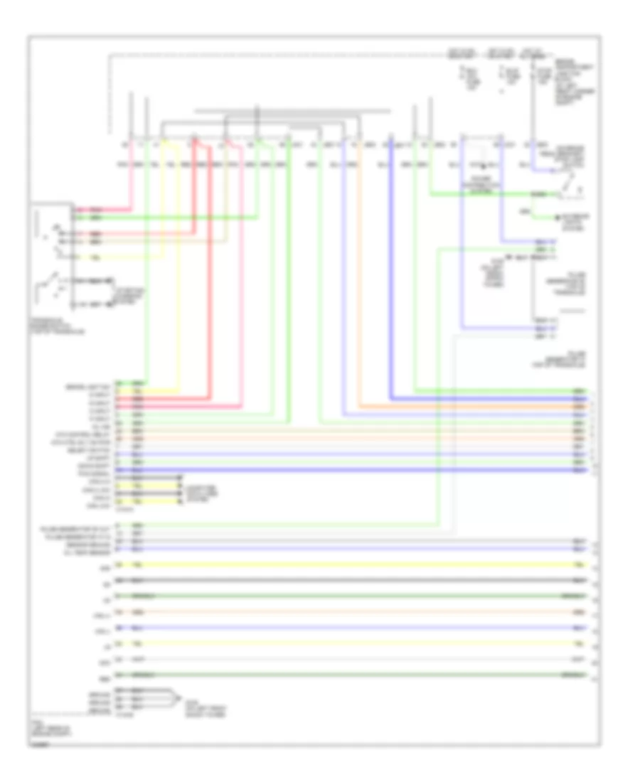 Radio Wiring Diagram, withNavigation & withУсилитель AV (2 из 2) для Hyundai Azera GLS 2011