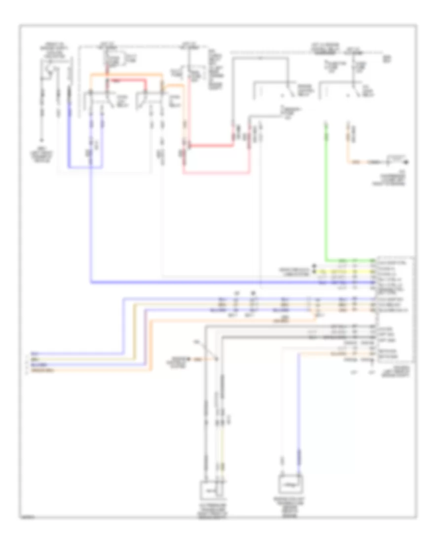 Электросхема кондиционера с ручный управлением (2 из 2) для Hyundai Elantra GS 2013