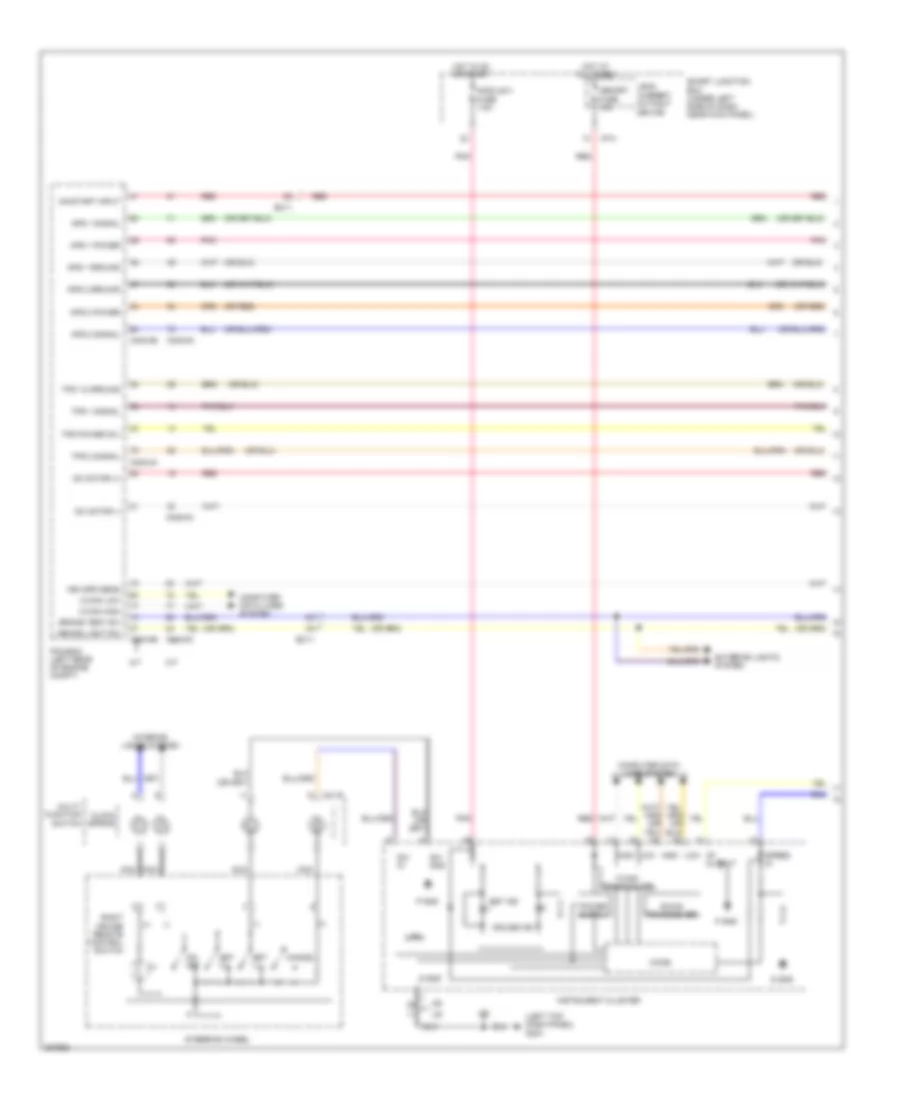 Электросхема системы круизконтроля (1 из 2) для Hyundai Elantra SE 2013