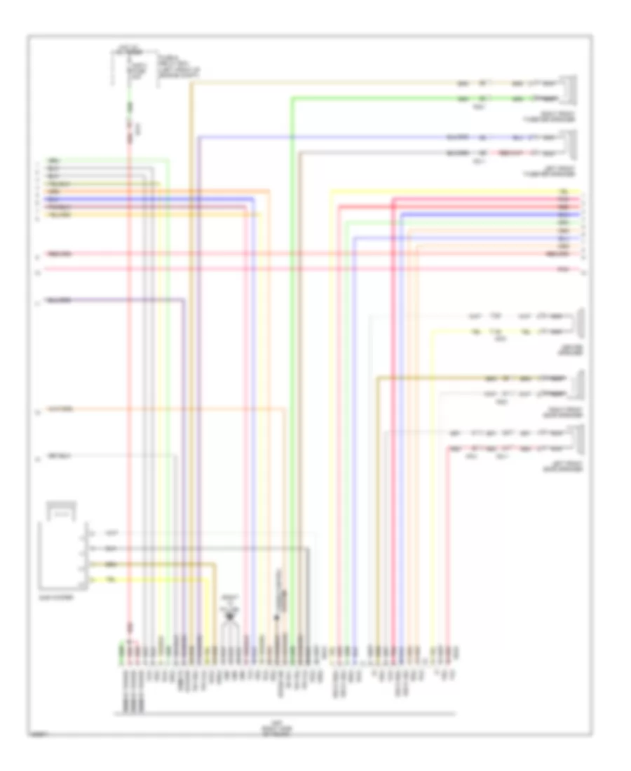Radio Wiring Diagram, withNavigation & withУсилитель JBL (2 из 3) для Hyundai Genesis 5.0 R-Spec 2013