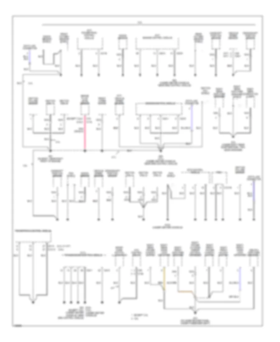 Электросхема подключение массы заземления (1 из 3) для Hyundai Santa Fe LX 2003