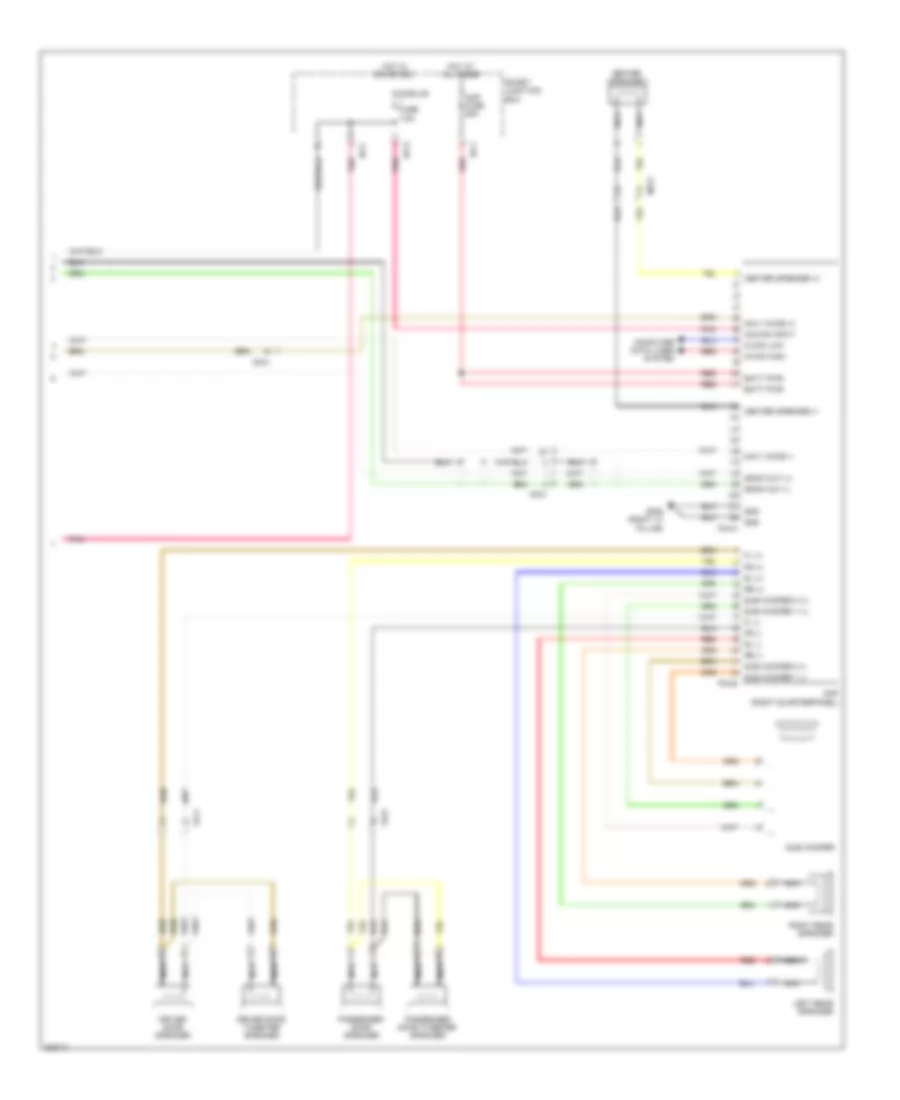 Radio Wiring Diagram, withNavigation & withУсилитель JBL (3 из 3) для Hyundai Genesis Coupe 3.8 Grand Touring 2013