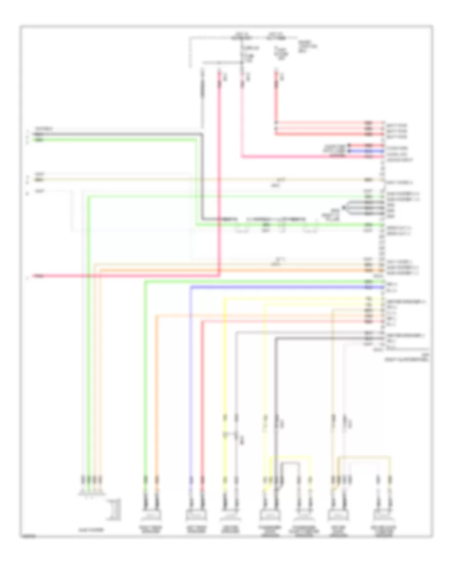 Radio Wiring Diagram, withNavigation & without JBL Усилитель (3 из 3) для Hyundai Genesis Coupe 3.8 Grand Touring 2013