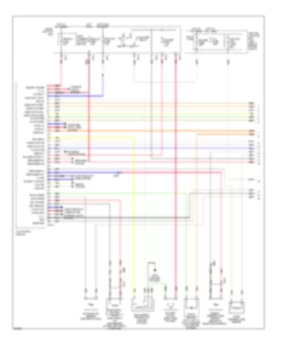 Automatic AC Wiring Diagram (1 of 2) for Hyundai Genesis Coupe 3.8 Track 2013
