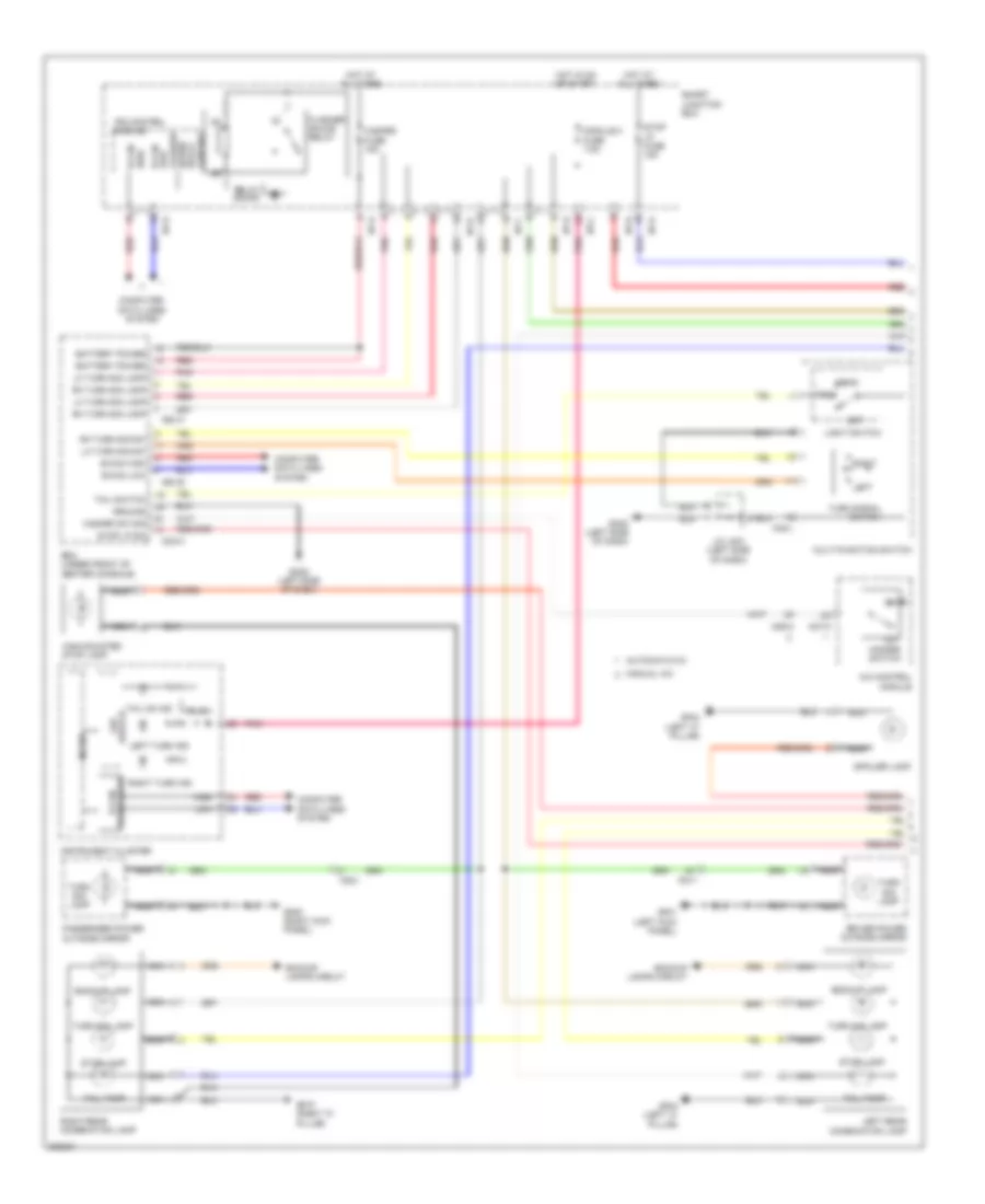 Exterior Lamps Wiring Diagram (1 of 2) for Hyundai Genesis Coupe 3.8 Track 2013