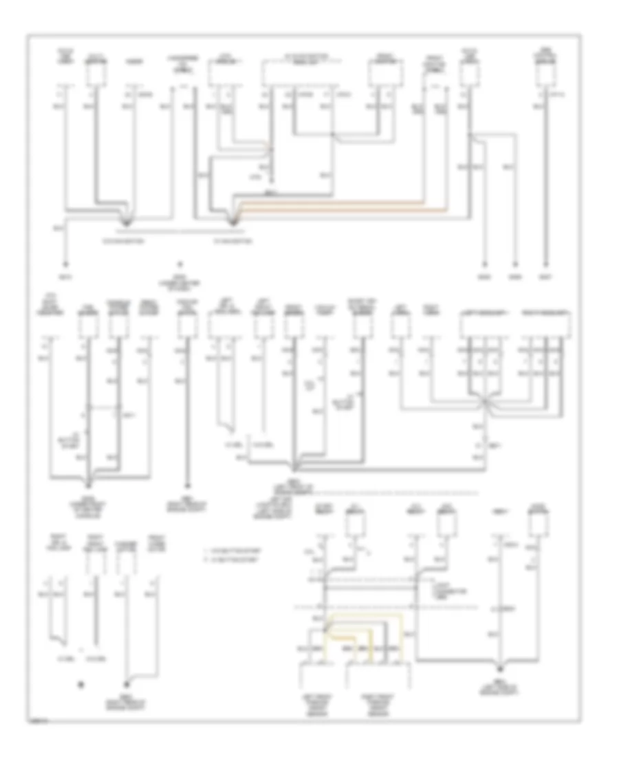 Ground Distribution Wiring Diagram (2 of 4) for Hyundai Genesis Coupe 3.8 Track 2013